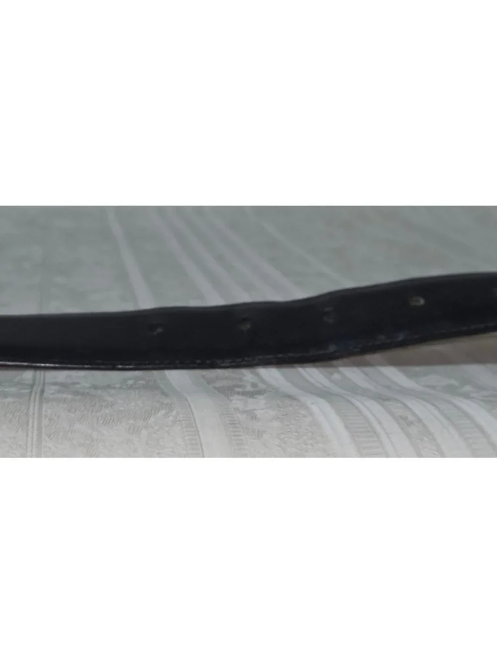 Coach #5951 Men's Handmade Black Burnished Leather Dress Belt Size 40